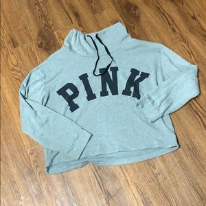 PINK/ Victoria’s Secret lightweight Gray Hoodie